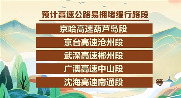 假期最后一天预计全国高速车流量6300万：免费今晚24时截止 记得提前下站