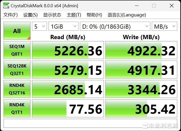 西部数据WD Blue SN5000上手：性价比党的不二之选