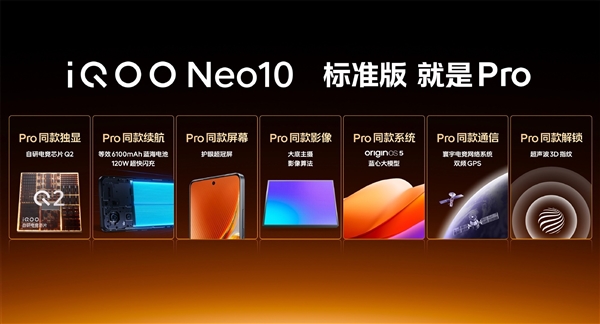 价格差了900元 iQOO Neo10系列两款手机参数对比