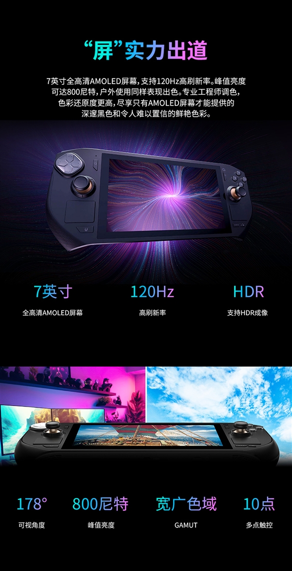 6399元！索泰首款掌机ZONE正式发布：锐龙7 8840U、120Hz AMOLED高刷屏绝配