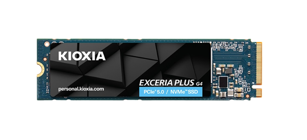 铠侠推出EXCERIA PLUS G4固态硬盘：PCIe 5.0规范、读速达10000MB/s