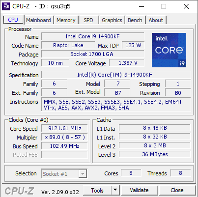 新世界记录诞生！i9-14900KF超频冲至9.12GHz：用的竟是Win7