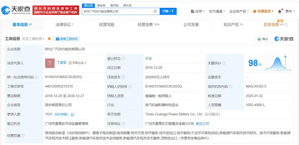 不差钱吧！宁德时代与广汽的合资公司因5万元成了被执行人 